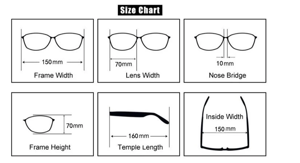 Wish Sunglasses Size Chart