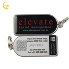 Custom Make Metal Unique QR Code Key Chain Individual ID Number Key Tag