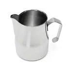 Stainless Steel 350/500/700ml different capacity measuring milk pitcher barista coffee jug