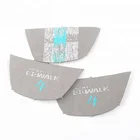 Sharp Corner Shape Custom Your Own Trademark Logo Tags Metallic Thread Woven Labels for Polo Shirts