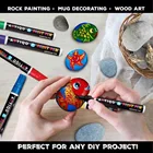 Paint Pens for Rock Painting - Wood, Glass, Metal and Ceramic Works On Almost All Surfaces