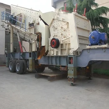 Top quality high efficiency automatic mobile impact crusher +mobile vibrating screen/granite/mining/gold/quarry