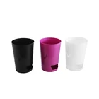 2019 BSCI Factory hot sale 10L plastic Indoor Round Plastic kitchen trash can with rubbish bag holder