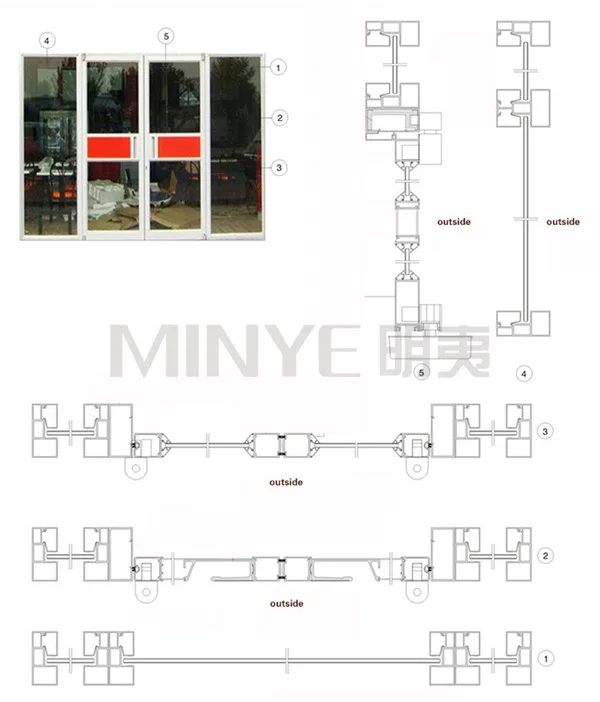 SECTION DETAILS FOR STANDARD ALUMINUM KFC DOOR STANDARD ALUMINUM MCDONALD DOOR ALUMINUM SHOP FRONT DOOR.jpg