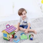 2019 montessori educational toys play house plush toy parent-child interaction baby plush toy