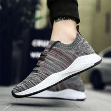 Fashionable Strap fly Woven Men Running Sport Shoes Men