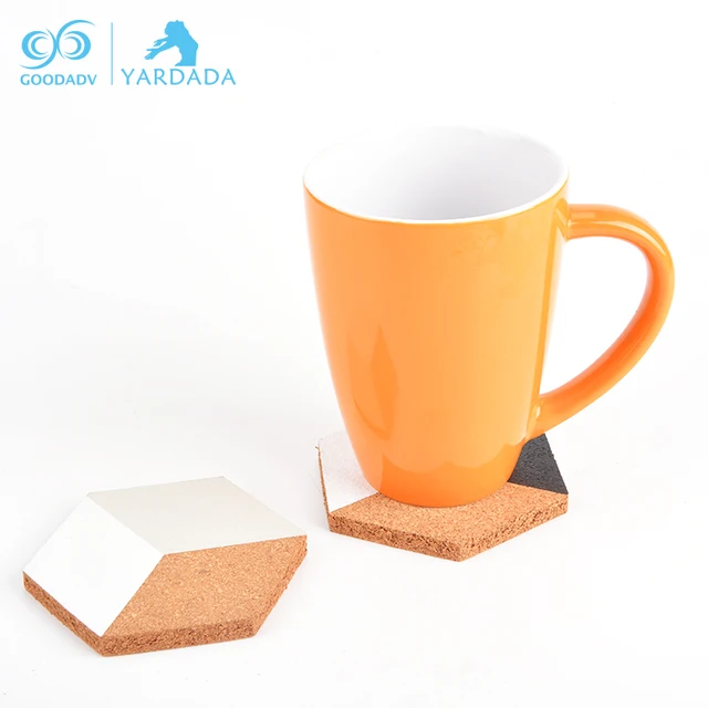 cup coaster,groovecoaster wholesale cheap cork board coaster six square cork cup coaster