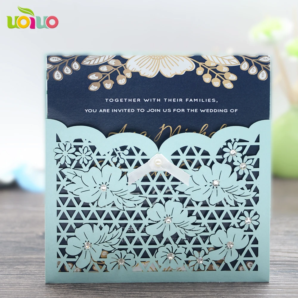 quality laser cut paper romantic pure white flower lace wedding