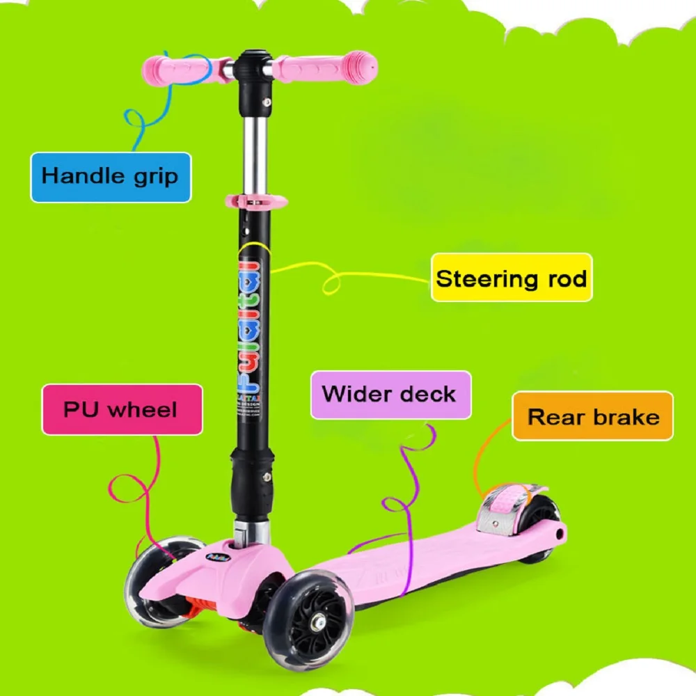 New Model Fashionable Kids Foot Pedal Scooter With Adjustable Tbar Buy Kids Scooters For Sale