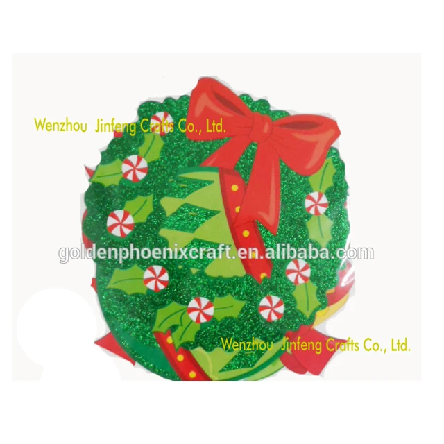 party holiday paper cutouts glitter christmas ornament