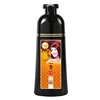 Free Samples 500ML Easy To Use Natural Hair Dye Dark Brown Hair Color Shampoo