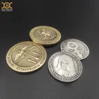 Custom Made Metal 3d Enamel Military Souvenir Antique Silver Bronze Challenge Coin With Case
