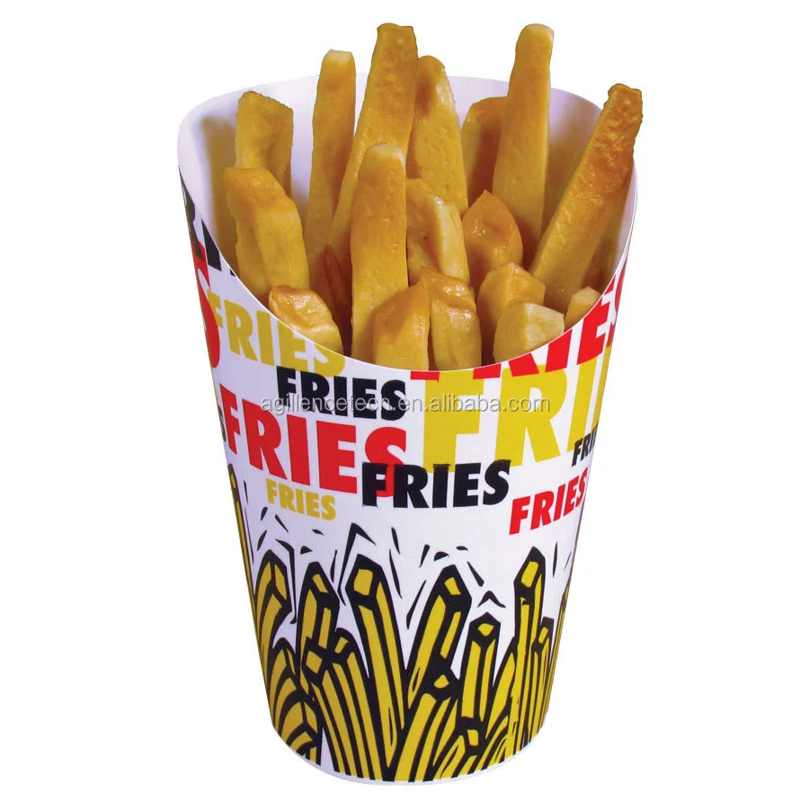 2015 Disposable Paper French Fry Scoop Cup Custom Printed French Fries