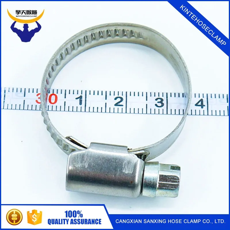 adjustable stainless steel galvanzied pipe band clamps 9mm Germany hose clamps