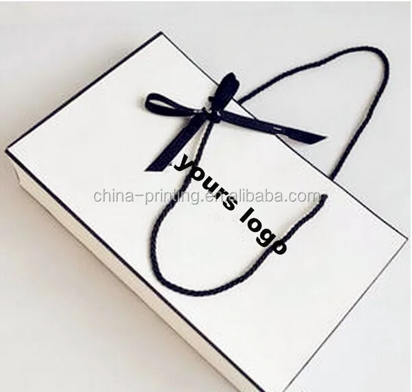 gift bag with flat handle high quality fashion gift christmas