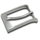 Chrome shiny coating nice polished unisex belt buckle