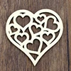 Modern DIY Laser Cut Decorative Heart Unfinished Wooden Shapes Craft Embellishments Wood Craft Home Decor
