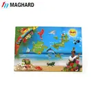 Custom die cut fridge magnet jigsaw puzzle game