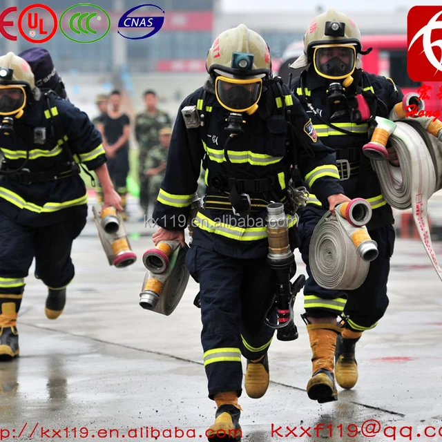 2015 new design firefighter fire protection clothing with four