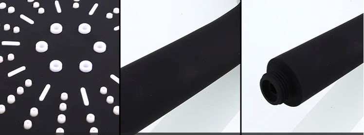 Round multi function hand held shower set with Storage Rack