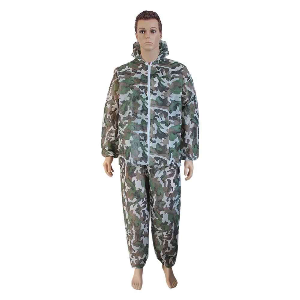 Plastic Disposable Camouflage Paintball Coverall Buy Disposable