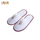 Custom white Velvet slipper hotel disposable amenities