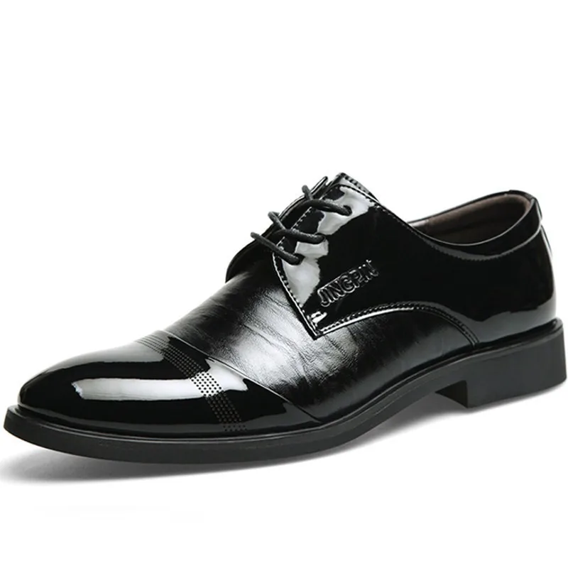 New Brand 2015 Oxfords Shoes For Men High Quality Leather Form Business Men Shoes Spring Summer Breathable Dress Shoes Black