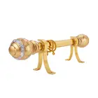 Curtain pole powder coating gold roman aluminum curtain rod