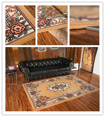 Jute backing Classical cut pile cheap polypropylene PP BCF Machine made floor carpet