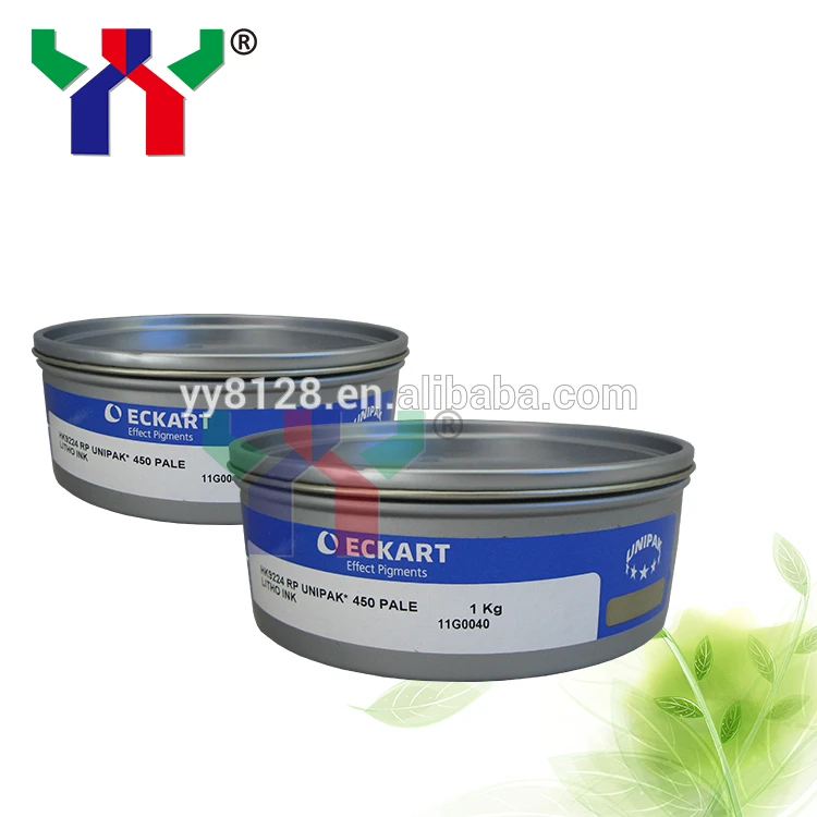 Eckart Gold and Silver Offset Printing Ink 9222 Blue Goldish 9224 Red Goldish 9310 Silver for Decorative Packaging