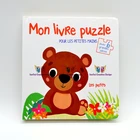 L 2019 hot Hardcover English children cartoon Puzzle Lift And Flap Board Book Printing