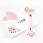 Amazon Branded OEM/ODM Private Label Skin Care Face Lift Massage Beauty Pink Rose Quartz Jade Roller