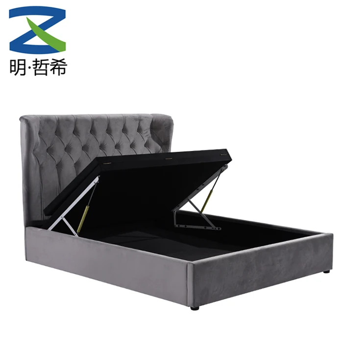 king single bed frame with storage