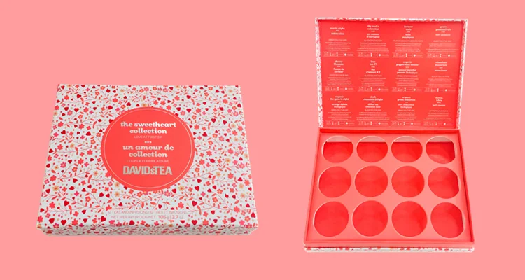 girls gift box custom design pink printed cardboard packaging