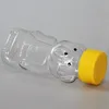 300ml honey PET plastic bear squeeze dropper bottle