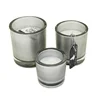 Discount New Style Scented Candle in Stately Container Unique Candle Vessels Silver Hunk Glass Candle Holder