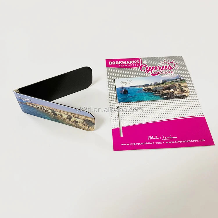 folding promotional magnetic bookmark for kids