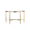 Customized console table marble and glass top use for hotel and living room