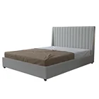 wooden headboard luxury king bed frame hotel sofa bed