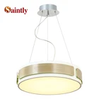 Low cost classic design living room wood white modern metal acrylic round pendant chandelier