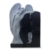 Hot sell black granite weeping angel headstones