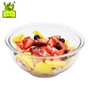 SLYPRC GLASS Heat resistant glass bowl colorful lid