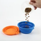 Custom Feeding Travel Food Silicone Collapsible Dog Bowl Pet Dog Food Bowl