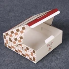 Custom egg tarts paper packing box with clear window mochi box