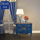 Classic high-grade blue and white table lamp decoration porcelain light and lighting lamp