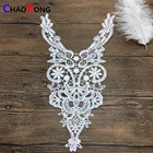 CRN15115-1 fashion wholesale guipure shing poly korean lace top for ladies clothes