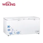 Big Handle 491L thickness foaming two door Chest Freezer/Deep Freezer