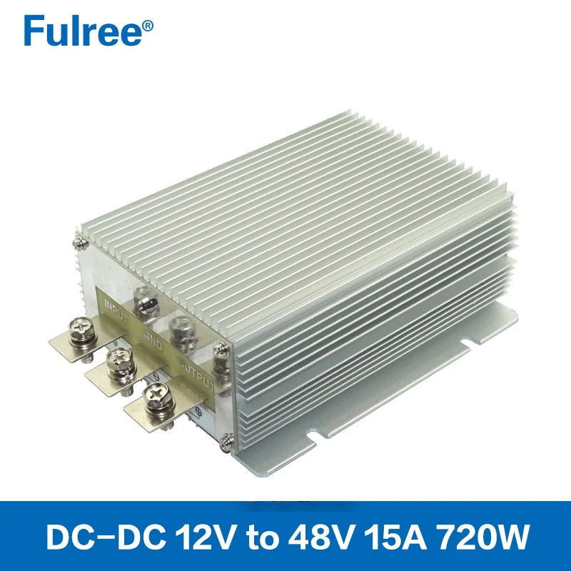 India Hot Selling Fulree DC DC Step Up Converter 12V 24V to 48V 10A 480W 15A 720W Boost Voltage 12 24 Volt to 48 Volt
