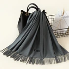 Fashion wool plain shawl scarf,pashmina scarf women