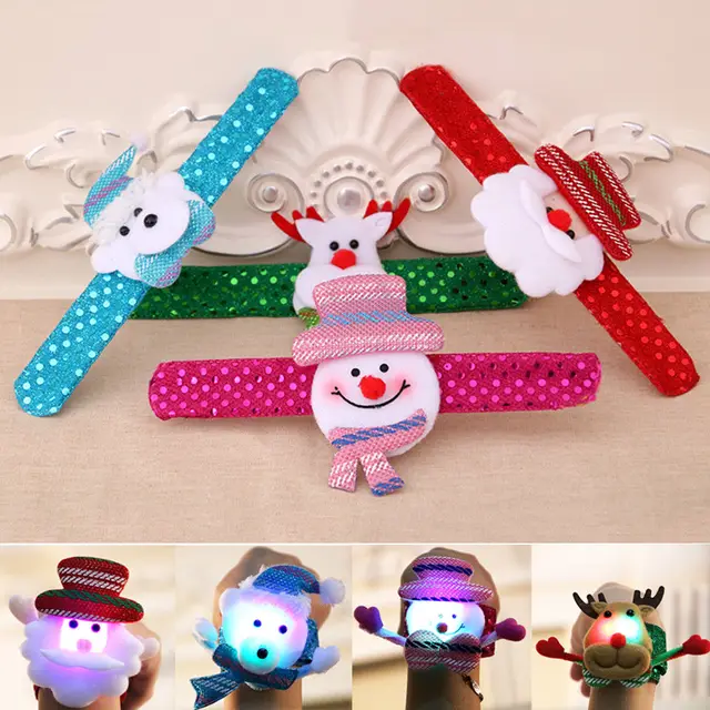 funny christmas decor bracelet hand clap slap circle wrist band